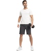 image:imageTBMPOY Mens 7 Running Hiking Shorts Quick Dry Athletic Gym Outdoor Sports  3 Zip Pockets Water Resistant Lightweight Workout Short UPF 50 for Fishing Activrwear Summer Travel Casual WorkDark Grey