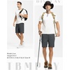 image:imageTBMPOY Mens 7 Running Hiking Shorts Quick Dry Athletic Gym Outdoor Sports  3 Zip Pockets Water Resistant Lightweight Workout Short UPF 50 for Fishing Activrwear Summer Travel Casual WorkA3cool Gray