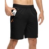 image:imageTBMPOY Mens 7 Running Hiking Shorts Quick Dry Athletic Gym Outdoor Sports  3 Zip Pockets Water Resistant Lightweight Workout Short UPF 50 for Fishing Activrwear Summer Travel Casual WorkA2blackRed