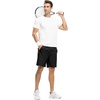 image:imageTBMPOY Mens 7 Running Hiking Shorts Quick Dry Athletic Gym Outdoor Sports  3 Zip Pockets Water Resistant Lightweight Workout Short UPF 50 for Fishing Activrwear Summer Travel Casual WorkA2blackRed