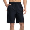 image:imageTBMPOY Mens 7 Running Hiking Shorts Quick Dry Athletic Gym Outdoor Sports  3 Zip Pockets Water Resistant Lightweight Workout Short UPF 50 for Fishing Activrwear Summer Travel Casual WorkNavy