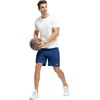image:imageTBMPOY Mens 7 Running Hiking Shorts Quick Dry Athletic Gym Outdoor Sports  3 Zip Pockets Water Resistant Lightweight Workout Short UPF 50 for Fishing Activrwear Summer Travel Casual WorkA8royal Blue