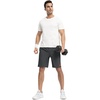 image:imageTBMPOY Mens 7 Running Hiking Shorts Quick Dry Athletic Gym Outdoor Sports  3 Zip Pockets Water Resistant Lightweight Workout Short UPF 50 for Fishing Activrwear Summer Travel Casual WorkCool Grey