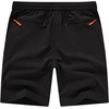 image:imageTBMPOY Mens 7 Running Hiking Shorts Quick Dry Athletic Gym Outdoor Sports  3 Zip Pockets Water Resistant Lightweight Workout Short UPF 50 for Fishing Activrwear Summer Travel Casual WorkBlack