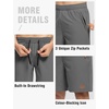 image:imageTBMPOY Mens 7 Running Hiking Shorts Quick Dry Athletic Gym Outdoor Sports  3 Zip Pockets Water Resistant Lightweight Workout Short UPF 50 for Fishing Activrwear Summer Travel Casual WorkA20steel Gray