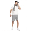 image:imageTBMPOY Mens 7 Running Hiking Shorts Quick Dry Athletic Gym Outdoor Sports  3 Zip Pockets Water Resistant Lightweight Workout Short UPF 50 for Fishing Activrwear Summer Travel Casual WorkLight Grey