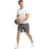 image:imageTBMPOY Mens 7 Running Hiking Shorts Quick Dry Athletic Gym Outdoor Sports  3 Zip Pockets Water Resistant Lightweight Workout Short UPF 50 for Fishing Activrwear Summer Travel Casual WorkA20steel Gray