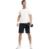 image:imageTBMPOY Mens 7 Running Hiking Shorts Quick Dry Athletic Gym Outdoor Sports  3 Zip Pockets Water Resistant Lightweight Workout Short UPF 50 for Fishing Activrwear Summer Travel Casual WorkNavy