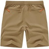 image:imageTBMPOY Mens 7 Running Hiking Shorts Quick Dry Athletic Gym Outdoor Sports  3 Zip Pockets Water Resistant Lightweight Workout Short UPF 50 for Fishing Activrwear Summer Travel Casual WorkKhaki