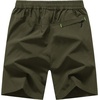 image:imageTBMPOY Mens 7 Running Hiking Shorts Quick Dry Athletic Gym Outdoor Sports  3 Zip Pockets Water Resistant Lightweight Workout Short UPF 50 for Fishing Activrwear Summer Travel Casual WorkA28army GreenGreen