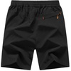 image:imageTBMPOY Mens 7 Running Hiking Shorts Quick Dry Athletic Gym Outdoor Sports  3 Zip Pockets Water Resistant Lightweight Workout Short UPF 50 for Fishing Activrwear Summer Travel Casual WorkA2blackRed