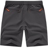image:imageTBMPOY Mens 7 Running Hiking Shorts Quick Dry Athletic Gym Outdoor Sports  3 Zip Pockets Water Resistant Lightweight Workout Short UPF 50 for Fishing Activrwear Summer Travel Casual WorkDark Grey