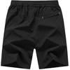 image:imageTBMPOY Mens 7 Running Hiking Shorts Quick Dry Athletic Gym Outdoor Sports  3 Zip Pockets Water Resistant Lightweight Workout Short UPF 50 for Fishing Activrwear Summer Travel Casual WorkA6blackGreen