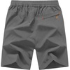 image:imageTBMPOY Mens 7 Running Hiking Shorts Quick Dry Athletic Gym Outdoor Sports  3 Zip Pockets Water Resistant Lightweight Workout Short UPF 50 for Fishing Activrwear Summer Travel Casual WorkA20steel Gray