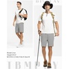image:imageTBMPOY Mens 7 Running Hiking Shorts Quick Dry Athletic Gym Outdoor Sports  3 Zip Pockets Water Resistant Lightweight Workout Short UPF 50 for Fishing Activrwear Summer Travel Casual WorkA9light Gray