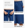 image:imageTBMPOY Mens 7 Running Hiking Shorts Quick Dry Athletic Gym Outdoor Sports  3 Zip Pockets Water Resistant Lightweight Workout Short UPF 50 for Fishing Activrwear Summer Travel Casual WorkA8royal Blue