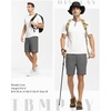 image:imageTBMPOY Mens 7 Running Hiking Shorts Quick Dry Athletic Gym Outdoor Sports  3 Zip Pockets Water Resistant Lightweight Workout Short UPF 50 for Fishing Activrwear Summer Travel Casual WorkA20steel Gray