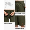image:imageTBMPOY Mens 7 Running Hiking Shorts Quick Dry Athletic Gym Outdoor Sports  3 Zip Pockets Water Resistant Lightweight Workout Short UPF 50 for Fishing Activrwear Summer Travel Casual WorkA4armygreen