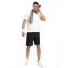 image:imageTBMPOY Mens 7 Running Hiking Shorts Quick Dry Athletic Gym Outdoor Sports  3 Zip Pockets Water Resistant Lightweight Workout Short UPF 50 for Fishing Activrwear Summer Travel Casual WorkBlack