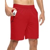 image:imageTBMPOY Mens 7 Running Hiking Shorts Quick Dry Athletic Gym Outdoor Sports  3 Zip Pockets Water Resistant Lightweight Workout Short UPF 50 for Fishing Activrwear Summer Travel Casual WorkB10red