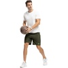 image:imageTBMPOY Mens 7 Running Hiking Shorts Quick Dry Athletic Gym Outdoor Sports  3 Zip Pockets Water Resistant Lightweight Workout Short UPF 50 for Fishing Activrwear Summer Travel Casual WorkA28army GreenGreen