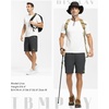 image:imageTBMPOY Mens 7 Running Hiking Shorts Quick Dry Athletic Gym Outdoor Sports  3 Zip Pockets Water Resistant Lightweight Workout Short UPF 50 for Fishing Activrwear Summer Travel Casual WorkA30dark GreyGreen