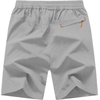 image:imageTBMPOY Mens 7 Running Hiking Shorts Quick Dry Athletic Gym Outdoor Sports  3 Zip Pockets Water Resistant Lightweight Workout Short UPF 50 for Fishing Activrwear Summer Travel Casual WorkA9light Gray