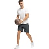 image:imageTBMPOY Mens 7 Running Hiking Shorts Quick Dry Athletic Gym Outdoor Sports  3 Zip Pockets Water Resistant Lightweight Workout Short UPF 50 for Fishing Activrwear Summer Travel Casual WorkA3cool Gray
