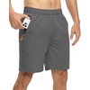 image:imageTBMPOY Mens 7 Running Hiking Shorts Quick Dry Athletic Gym Outdoor Sports  3 Zip Pockets Water Resistant Lightweight Workout Short UPF 50 for Fishing Activrwear Summer Travel Casual WorkA20steel Gray