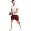 image:imageTBMPOY Mens 7 Running Hiking Shorts Quick Dry Athletic Gym Outdoor Sports  3 Zip Pockets Water Resistant Lightweight Workout Short UPF 50 for Fishing Activrwear Summer Travel Casual WorkB11wine Red