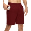 image:imageTBMPOY Mens 7 Running Hiking Shorts Quick Dry Athletic Gym Outdoor Sports  3 Zip Pockets Water Resistant Lightweight Workout Short UPF 50 for Fishing Activrwear Summer Travel Casual WorkB11wine Red