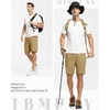 image:imageTBMPOY Mens 7 Running Hiking Shorts Quick Dry Athletic Gym Outdoor Sports  3 Zip Pockets Water Resistant Lightweight Workout Short UPF 50 for Fishing Activrwear Summer Travel Casual WorkA5khaki