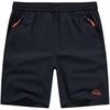 image:imageTBMPOY Mens 7 Running Hiking Shorts Quick Dry Athletic Gym Outdoor Sports  3 Zip Pockets Water Resistant Lightweight Workout Short UPF 50 for Fishing Activrwear Summer Travel Casual WorkNavy