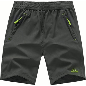 image:imageTBMPOY Mens 7 Running Hiking Shorts Quick Dry Athletic Gym Outdoor Sports  3 Zip Pockets Water Resistant Lightweight Workout Short UPF 50 for Fishing Activrwear Summer Travel Casual WorkA30dark GreyGreen